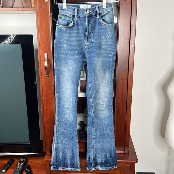 Free People Phoenix Crop Flare High Rise Jeans - Picture 2 of 12